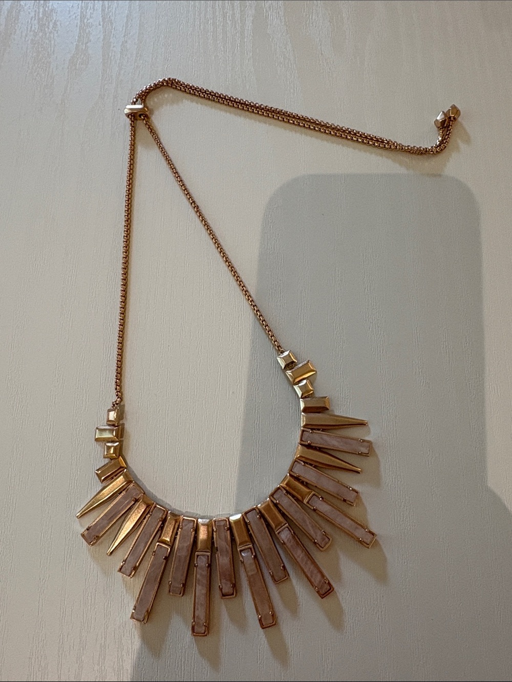 Kendra Scott Rose Gold and Rose Quartz Statement Necklace - Women's Jewelry